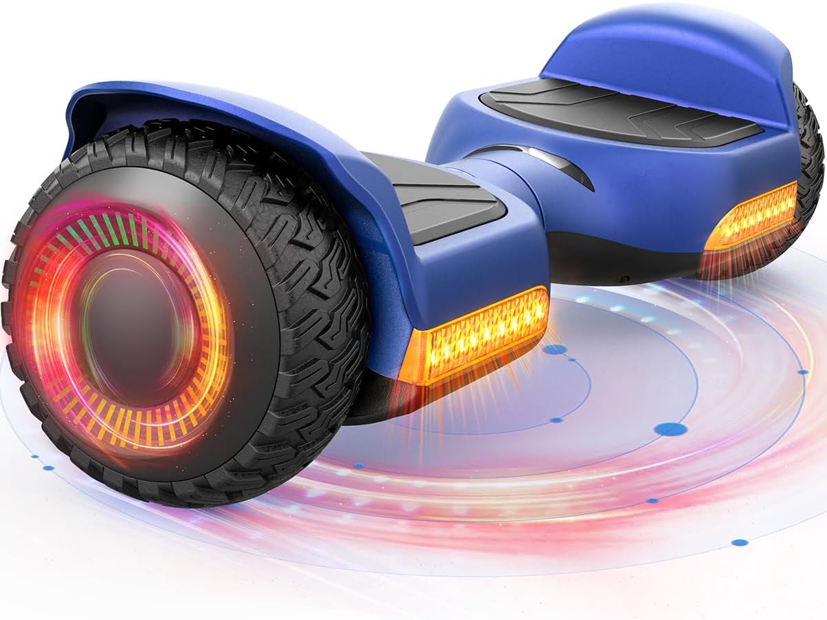 Gyroor Self Balancing Scooter New G13 All Terrain Balancing Scooter with LED Lights & 500W Motor, Self Balancing Off Road with Bluetooth for Kids ages 6-12 and Adults
